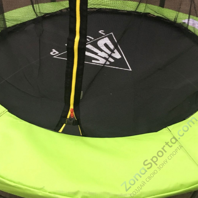 Батут DFC Jump 12ft складной, c сеткой, цвет apple green