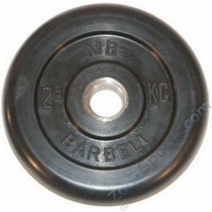 Диск олимпийский черный MB Barbell Евроклассик EvKl-2,5 d-51мм 2,5кг 