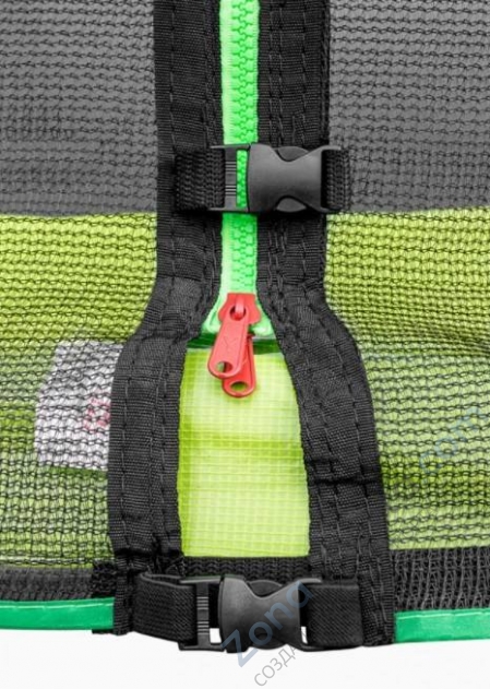 Батут Alpin 3,74 м с защитной сеткой и лестницей