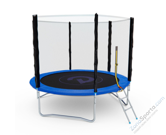 Батут с сеткой DFC Pelpo 8ft с лестницей, Blue