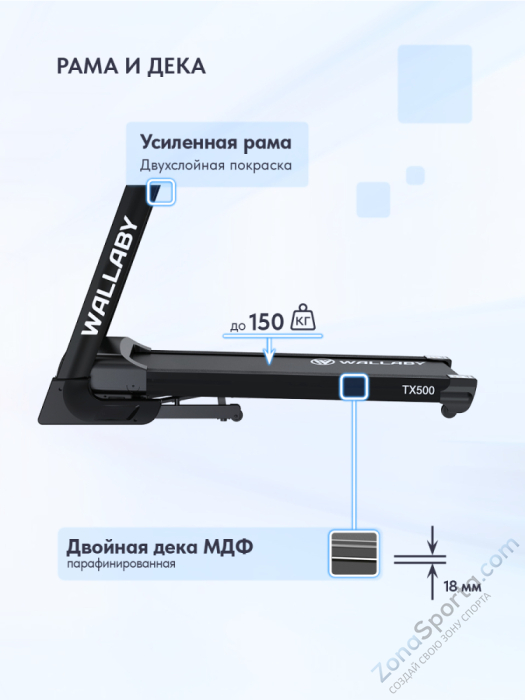 Беговая дорожка Wallaby TХ500