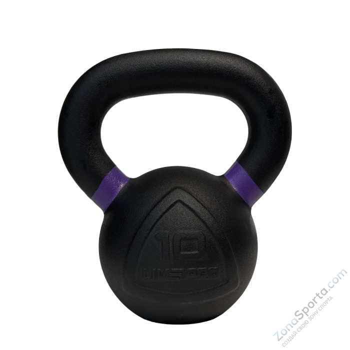 Чугунная гиря Livepro Kettlebell 10 кг