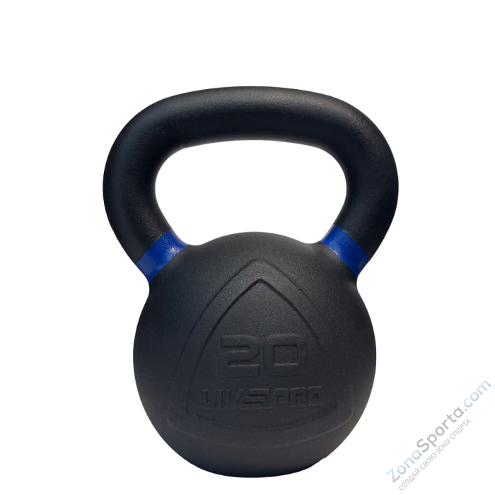 Чугунная гиря Livepro Kettlebell 20 кг