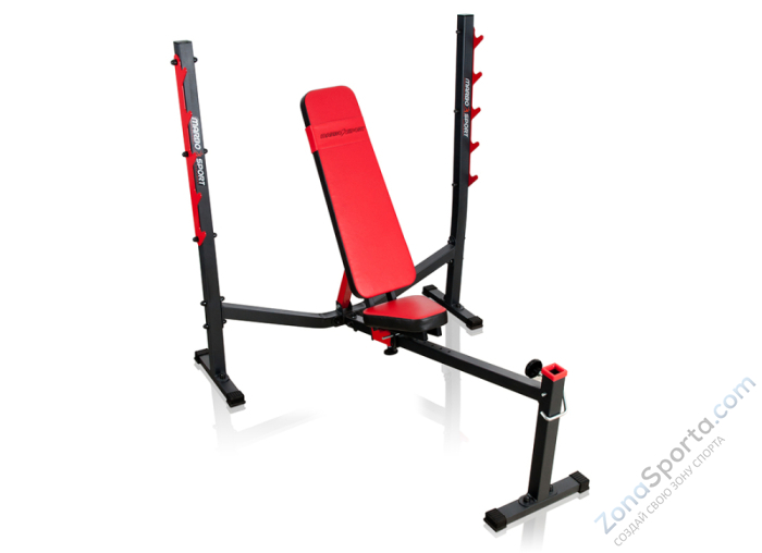 Cкамья для жима лежа с регулируемым углом наклона Marbo Sport MS-L106