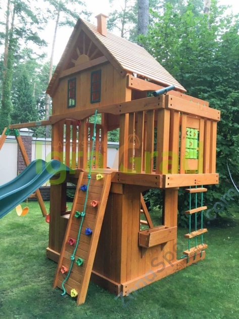 Деревянная детская площадка для дачи Igragrad Шато 2