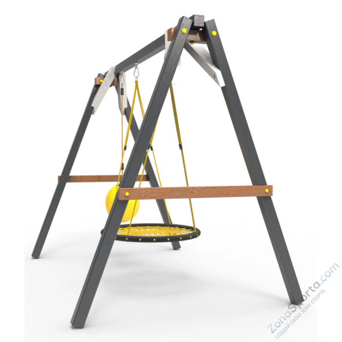 Деревянные качели Пикник 2 Ультра (качели гнездо 1м качели drop)