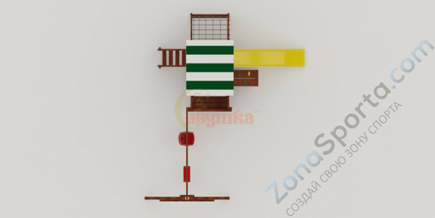 Детская площадка Савушка Мастер 2 (Махагон) 4 сезона