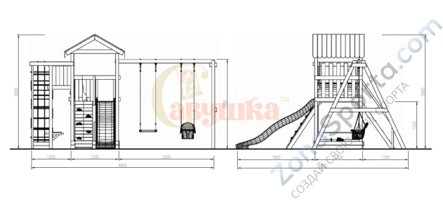Детская площадка Савушка Мастер 3 (4 сезона)