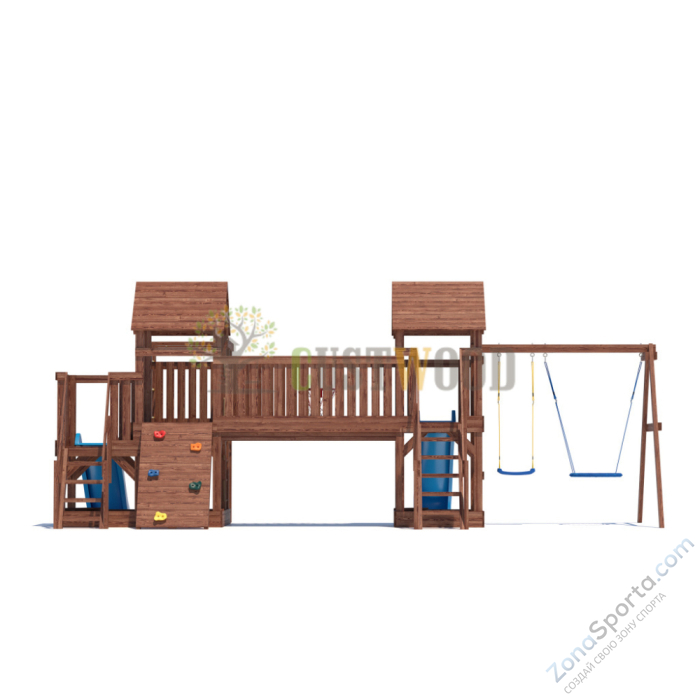 Детская деревянная игровая площадка для улицы дачи CustWood Scout SC13