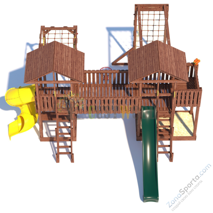 Детская деревянная игровая площадка для улицы дачи CustWood Active 14