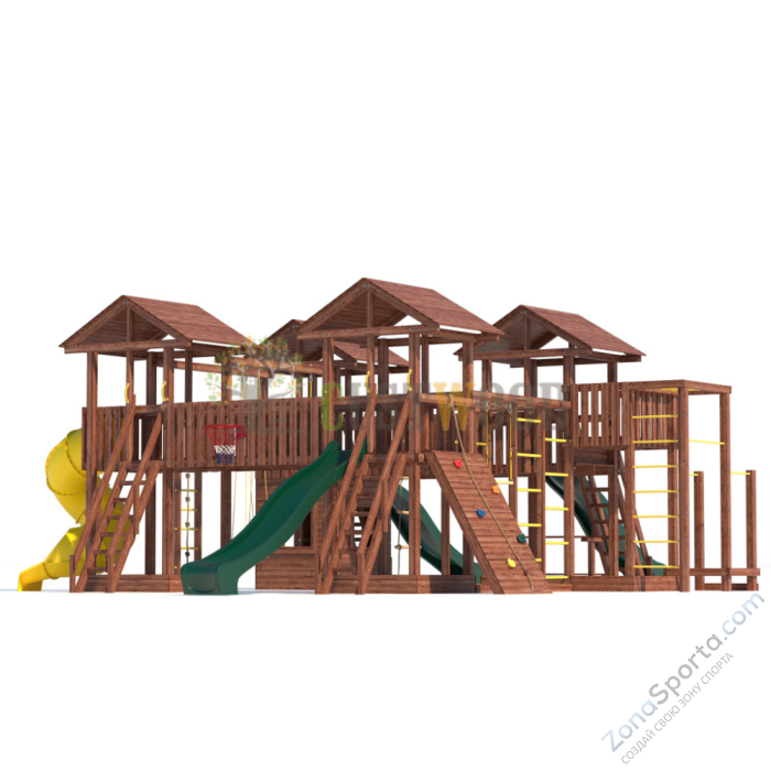 Детская деревянная игровая площадка для улицы дачи CustWood Active 16