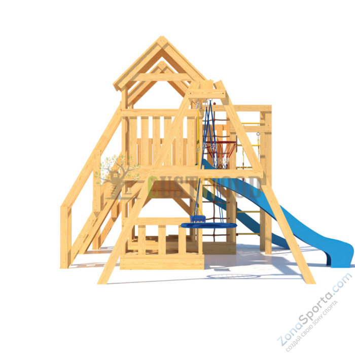 Детская деревянная игровая площадка для улицы дачи CustWood Scout S13