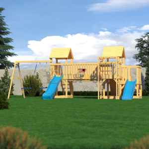Детская деревянная игровая площадка для улицы дачи CustWood Scout S13