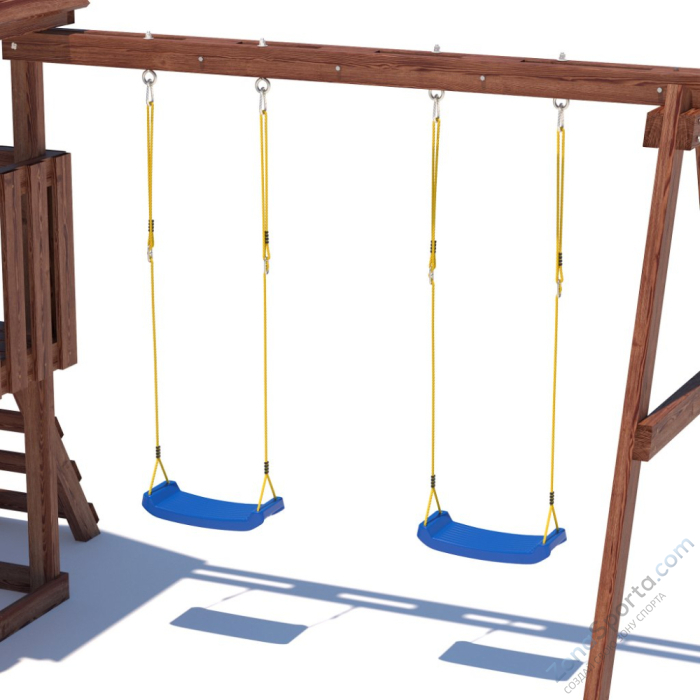 Детская площадка CustWood Junior Color JC1 с деревянной крышей