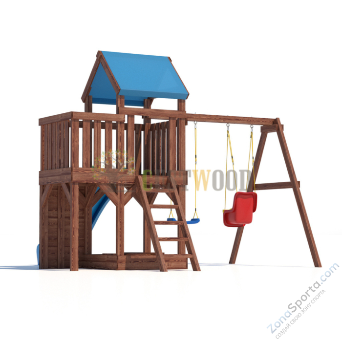 Детская деревянная игровая площадка для улицы дачи CustWood Scout SC3