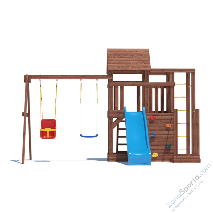 Детская площадка CustWood Scout SC5 с деревянной крышей