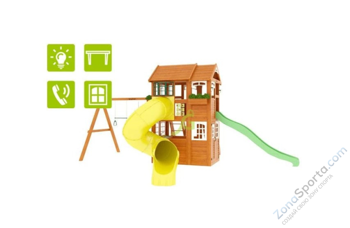 Детская площадка IgraGrad Клубный домик 2 с трубой Luxe