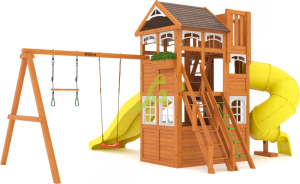 Детская площадка IgraGrad Клубный домик 4 Luxe с двумя горками