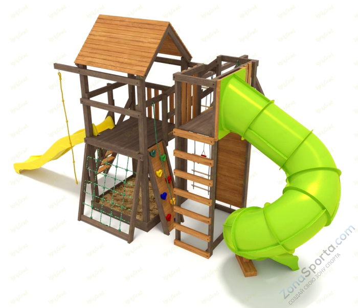 Детская площадка IgraGrad Панда Фани Gride с трубой 2,1м