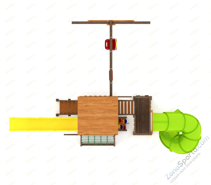 Детская площадка IgraGrad Панда Фани Gride с трубой 2,1м