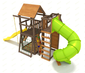 Детская площадка IgraGrad Панда Фани Gride с трубой 2,1м