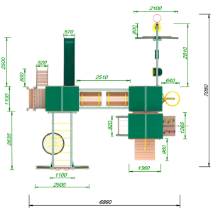Детская площадка Пикник Форест Стэйдж Бонд с шестом