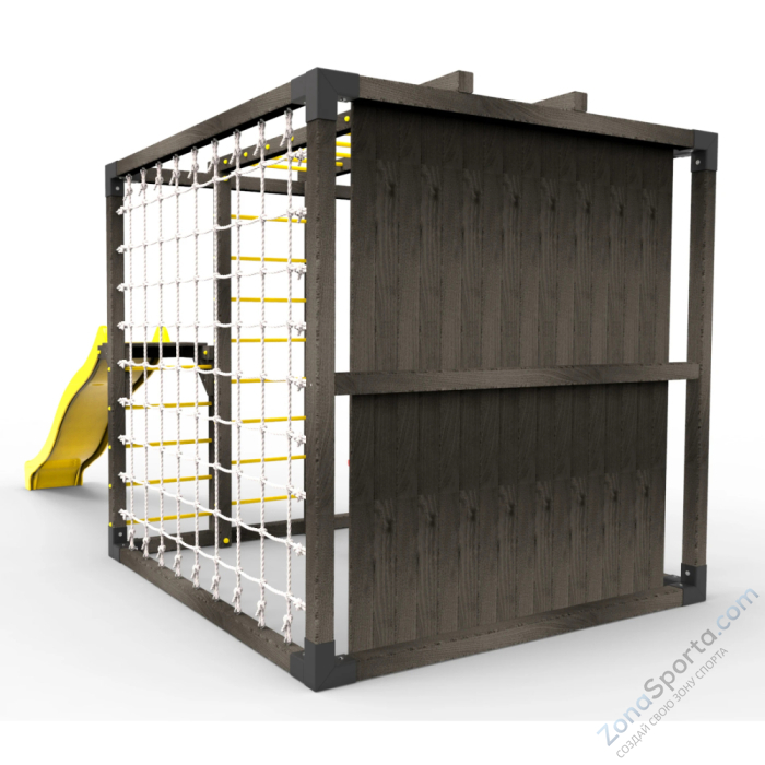 Детская площадка Пикник Куб Black с горкой