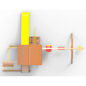 Детская площадка Пикник Оптимус Д с турником и шведской стенкой