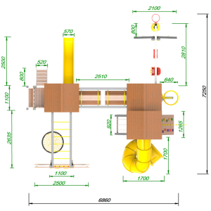 Детская площадка Пикник Ультра Стэйдж Бонд с трубой