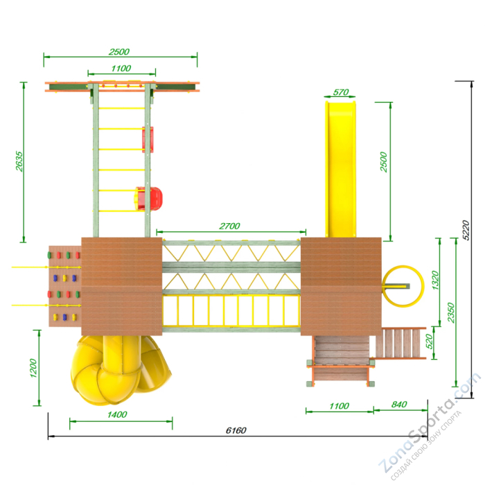 Детская площадка Пикник Вега Д Кракен Компакт