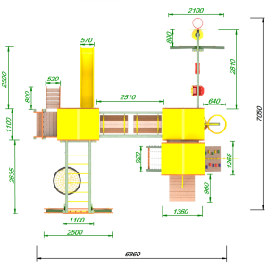 Детская площадка Пикник Вега Стэйдж Бонд с шестом