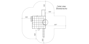 Детская площадка Савушка Куб-1 (Махагон) с гамаком для йоги
