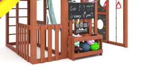 Детская площадка Савушка Куб-3 (Махагон) с гамаком для йоги