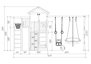 Детская площадка Савушка Мастер 4 Comfort Plus