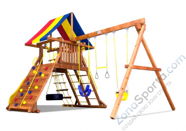 Детская игровая площадка Rainbow Play Systems Фиеста Кастл (Fiesta Castle Package II RYB)