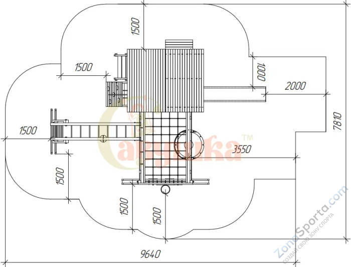 Детский игровой комплекс Савушка PlayHouse-2