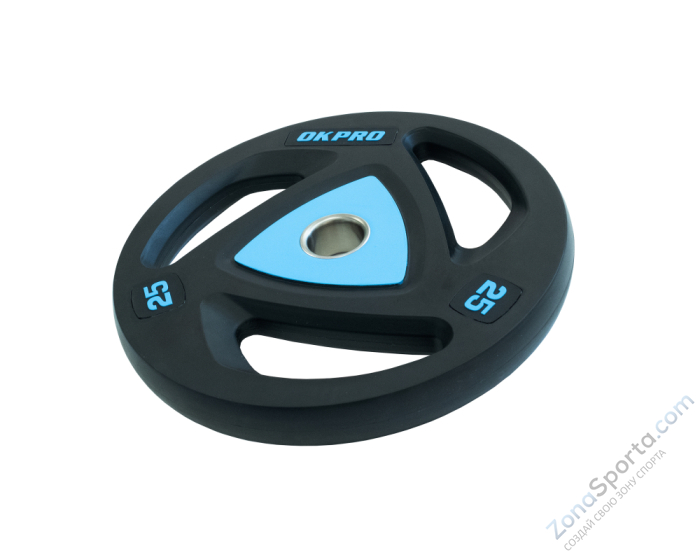Диск олимпийский полиуретановый OKPRO OK2037-2500 25 кг