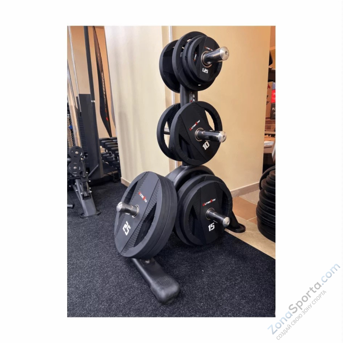 Диск полиуретановый с двумя хватами UltraGym UG2030С 15 кг 