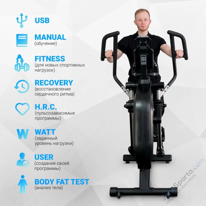 Эллиптический тренажер Sportop E350S-LCD