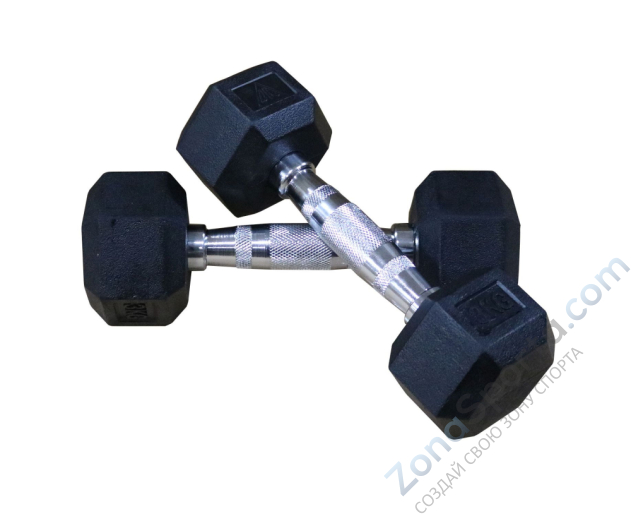 Гантели гексагональные 2 шт. по 25 кг DFC DB001-25