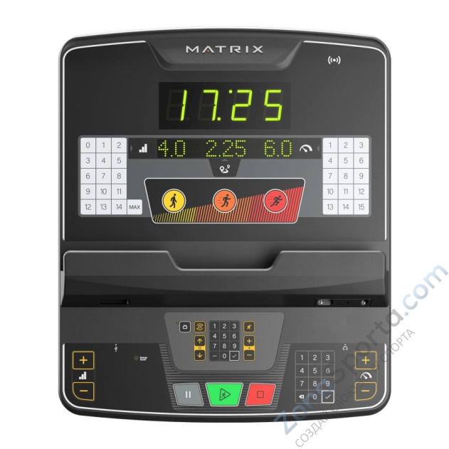 Горизонтальный велоэргометр Matrix Performance с консолью GT LED