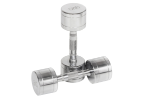 Хромированные гантели 10 пар от 1 кг до 10 кг