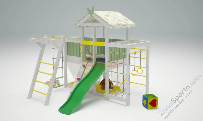 Игровой комплекс Савушка Baby 4 оливковый