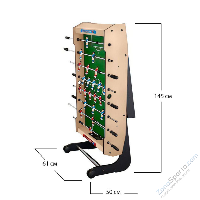 Игровой стол - футбол складной Maccabi Mini (светлый)