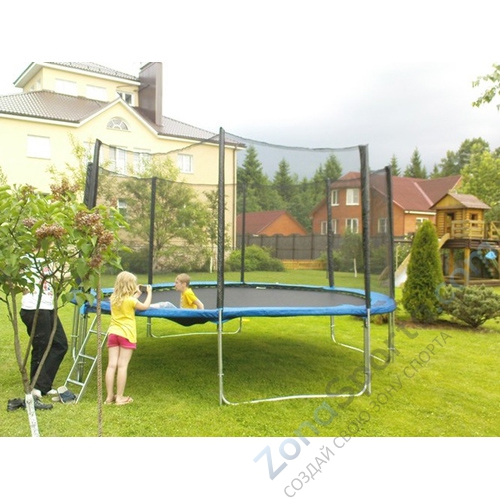 Комплект батут Oxygen High Jump 6E с защитной сеткой