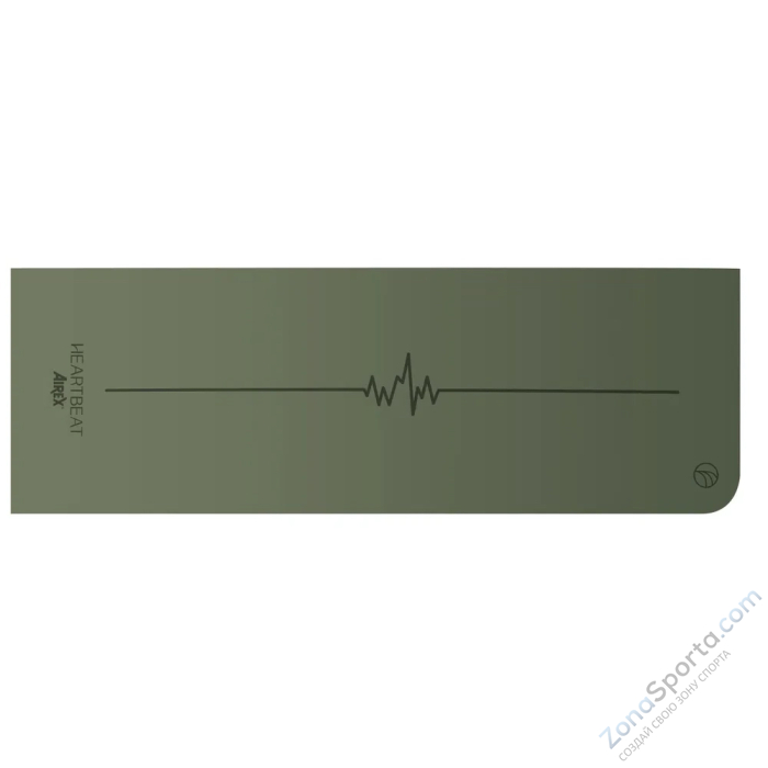 Коврик для йоги Airex Heartbeat Mat оливковый
