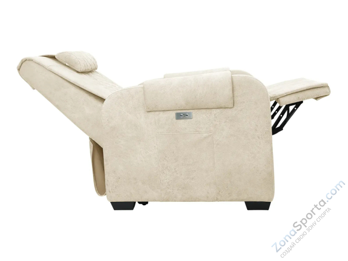 Кресло-реклайнер электрический с подъемом и массажем Fujimo Lounge Up Ваниль