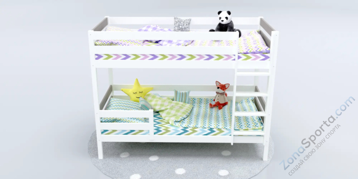 Кровать детская двухъярусная Савушка-01 80х160 Cappuccino (капучино)