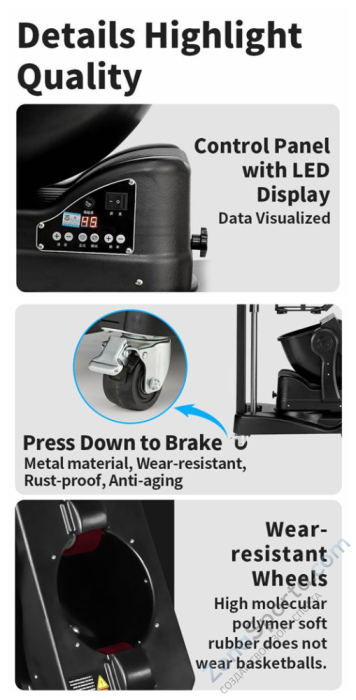 Машина для передачи баскетбольных мячей с дисплеем K2100A