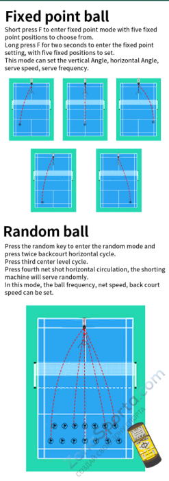 Машина для запуска воланов для бадминтона Siboasi B2300A
